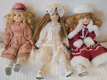 Bambole da collezione in ceramica