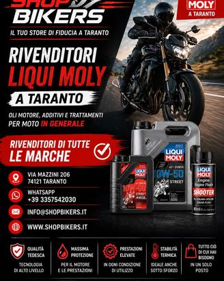 LIQUI MOLI OLII E LUBRIFICANTI A TARANTO SHOPBIKER