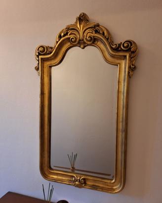specchio vintage dorato stile barocco