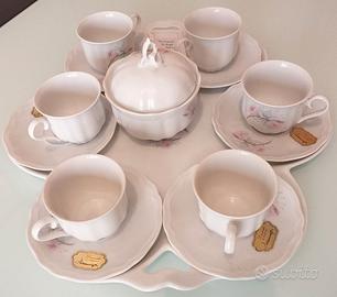 Servizio da caffè in porcellana per sei persone