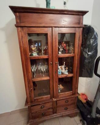 Credenza stile etnico vero legno .
