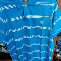 Polo azzurra uomo Timberland 