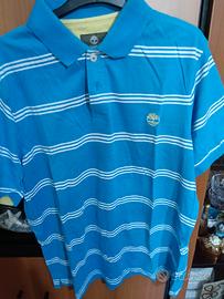 Polo azzurra uomo Timberland 