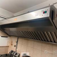 cappa professionale acciaio inox 2,5 metri