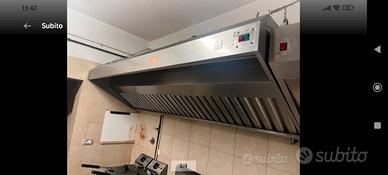 cappa professionale acciaio inox 2,5 metri