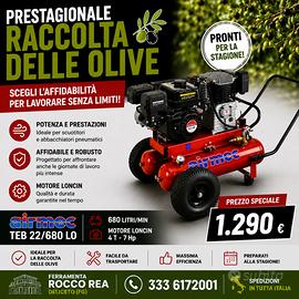 COMPRESSORE RACCOLTA OLIVE AIRMEC 680 lt