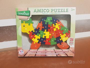 Puzzle Tartaruga numeri e lettere Legnoland