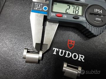 N. 2 Maglie TUDOR originali acciaio Rare  18/10 mm