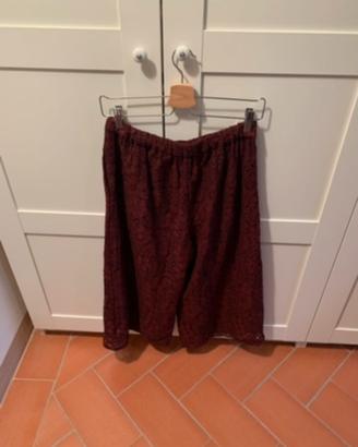 Pantaloni culotte in pizzo Zara