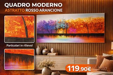 Quadro moderno astratto panorama 160x59 cm – tela