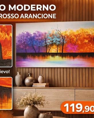 Quadro moderno astratto panorama 160x59 cm – tela