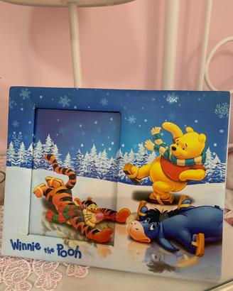 Cornice per foto con Winnie the Pooh natalizio
