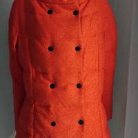 Cappotto donna lana merino imbottito piuma caldo e