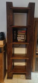 Libreria Etnica in Legno Massello di teak