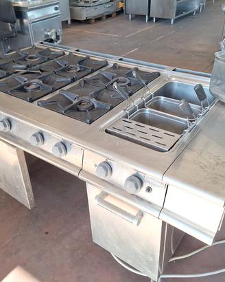 blocco cucina e cuocipasta a gas usato