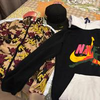 Felpa nike e felpa kappa con cappello new era