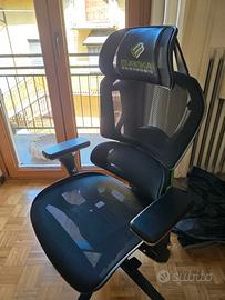 Sedia gaming ergonomica