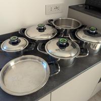 Set di pentole AMC in acciaio Inox