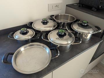 Set di pentole AMC in acciaio Inox