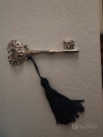 chiave argento segnalibro