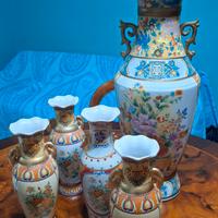 Tris di vasi vintage stile Satsuma