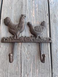 Appendino in ferro battuto stile Shabby Chic