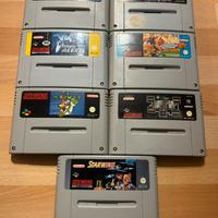 Super Nintendo Cartucce Giochi (6 pezzi)