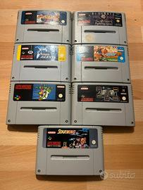 Super Nintendo Cartucce Giochi (6 pezzi)