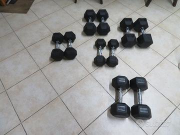 Manubri PESI esagonali da palestra 
