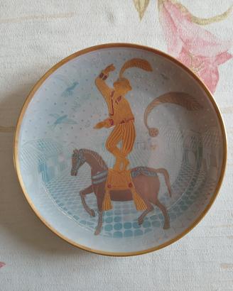 Piatto in porcellana oro 24 K Atelier R. Sarti