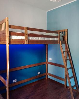 Letto a castello in legno massello