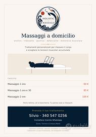 Massaggio a domicilio - Torino e cintura nord
