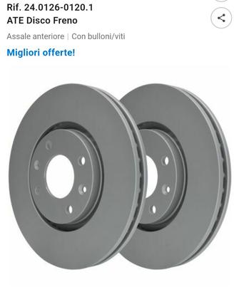 Dischi auto anteriori marca ATE