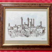 Quadro con rappresentazione di S.Gimignano