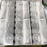 28 Cordoli ondina aiuola grigio cemento cm 97x32x5