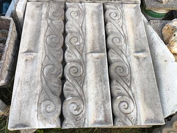 28 Cordoli ondina aiuola grigio cemento cm 97x32x5