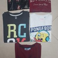 5 magliette 7-8 anni 