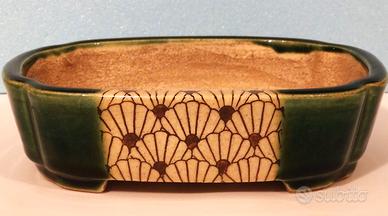 VASO BONSAI - SATOMI TERAHATA ovale fiore di loto