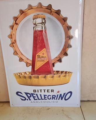 Cartello pubblicità Bitter San Pellegrino del 1990