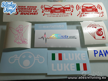 Adesivi Stickers Decals Tuning per auto a partire da 2 euro.  www.adesivituning.eu