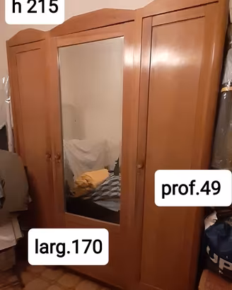 Camera da letto vintage in legno