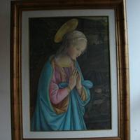Madonna in preghiera - dipinto a mano incorniciato