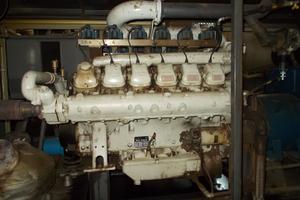 Motore a gas MAN completo di alternatore –