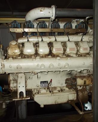 Motore a gas MAN completo di alternatore –