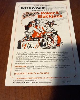 Manuale Intellivision – Las Vegas Poker & Blackjac