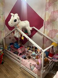 Letto a casetta bimba/o