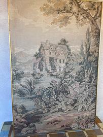 Arazzo Gobelin vintage con mulino