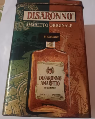 Scatola latta Vintage Disaronno Amaretto originale