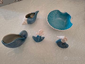 " 5 Ceramiche tema marino "