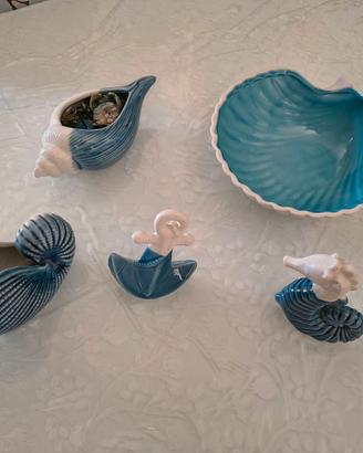 " 5 Ceramiche tema marino "